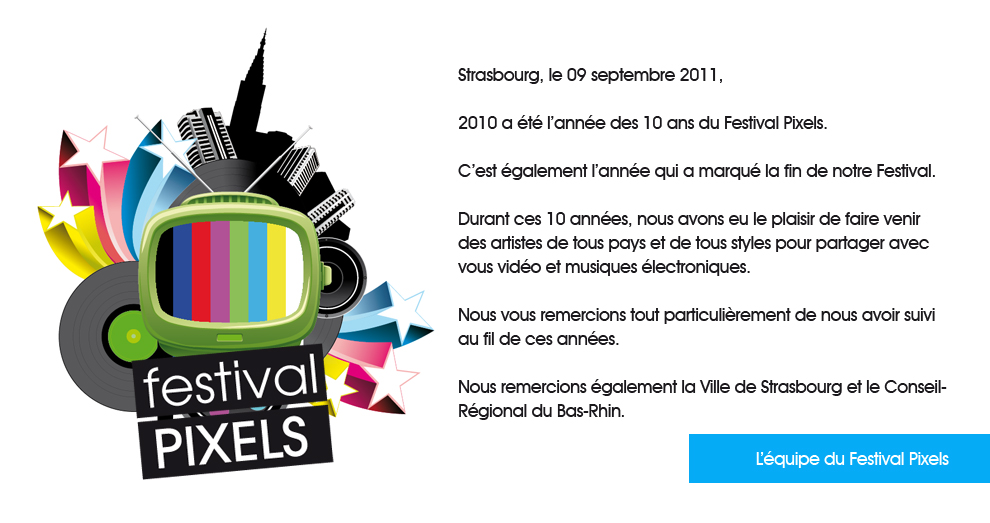 Festival Pixels  Strasbourg